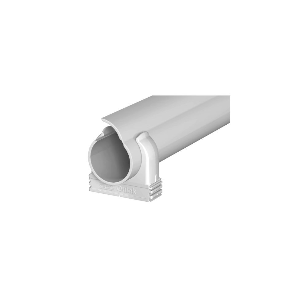 КОМПЛЕКТ ОТВАРЯЕМА PVC ТРЪБА И СКОБИ QUICK PIPE, M32, 2 МЕТРА, 2954 М32 LGR