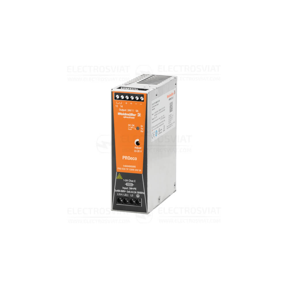 МОНОФАЗЕН ЗАХРАНВАЩ БЛОК, PRO ECO 120W, 24V, 5A