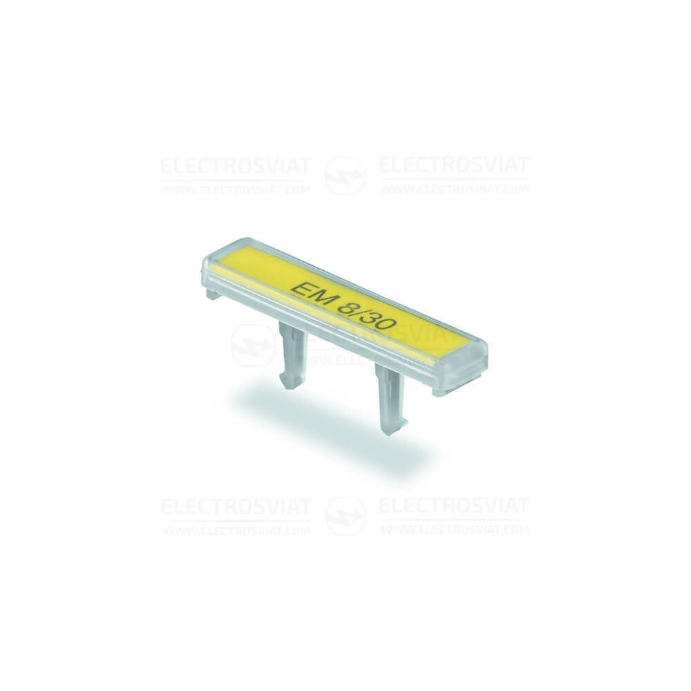 НОСАЧ НА МАРКИРОВКА ЗА ОГРАНИЧИТЕЛ, РАЗМЕР 32.4 X 7.2 MM, ПРОЗРАЧЕН, EM 8/30 /50 БР. В ПАК./