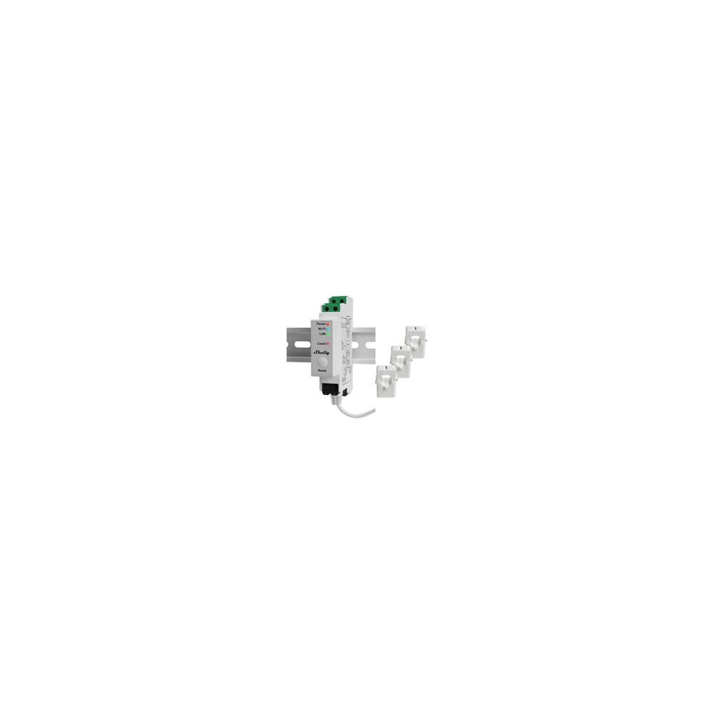 ТРИФАЗЕН SMART МЕРИТЕЛ 3Х 120A ЗА DIN МОНТАЖ SHELLY PRO 3EM ТРИФАЗЕН SMART МЕРИТЕЛ 3Х 120A ЗА DIN МОНТАЖ SHELLY PRO 3EM