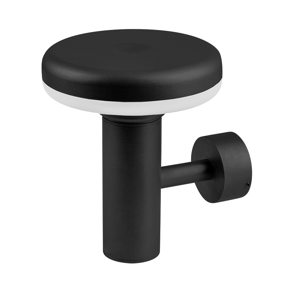 LED ФАСАДНО ОСВЕТИТЕЛНО ТЯЛО 6W, 2700K, IP65, КРЪГ, ГРАФИТ