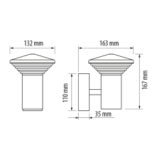 LED ФАСАДНО ОСВЕТИТЕЛНО ТЯЛО 6W, 2700K, IP65, КУБ, ГРАФИТ