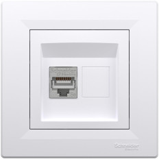 КОМПЮТЪРНА РОЗЕТКА RJ45, КАТ. 5E, STP, БЯЛА, СЕРИЯ ASFORA