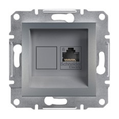 КОМПЮТЪРНА РОЗЕТКА RJ45, КАТ. 6, UTP, СТОМАНА, СЕРИЯ ASFORA
