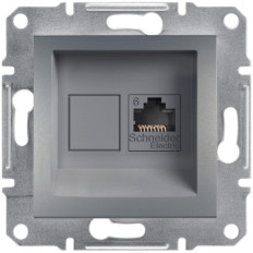 КОМПЮТЪРНА РОЗЕТКА RJ45, КАТ. 6, UTP, СТОМАНА, СЕРИЯ ASFORA