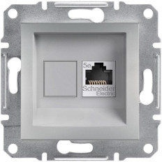 КОМПЮТЪРНА РОЗЕТКА RJ45, КАТ. 5E, UTP, АЛУМИНИЙ, СЕРИЯ ASFORA
