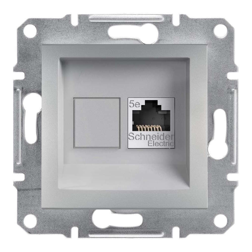 КОМПЮТЪРНА РОЗЕТКА RJ45, КАТ. 5E, UTP, АЛУМИНИЙ, СЕРИЯ ASFORA