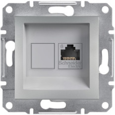 КОМПЮТЪРНА РОЗЕТКА RJ45, КАТ. 6, UTP, АЛУМИНИЙ, СЕРИЯ ASFORA