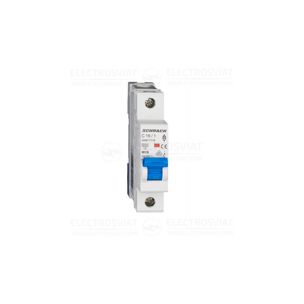 МИНИАТЮРЕН ПРЕКЪСВАЧ AMPARO 6KA, C 16A, 1P