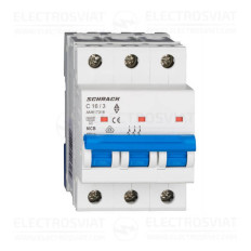 МИНИАТЮРЕН ПРЕКЪСВАЧ AMPARO 6KA, C 16A, 3P