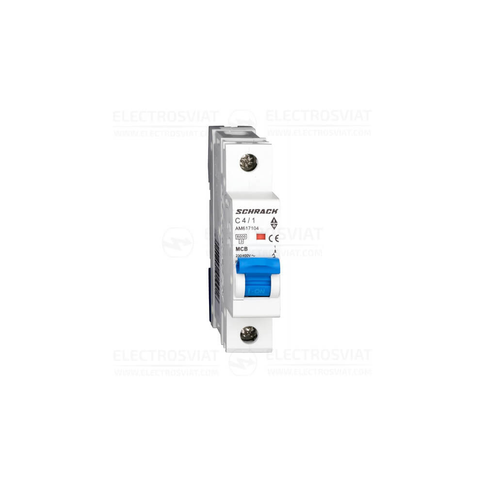 МИНИАТЮРЕН ПРЕКЪСВАЧ AMPARO 6KA, C 4A, 1P