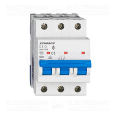 МИНИАТЮРЕН ПРЕКЪСВАЧ AMPARO 6KA, C 6A, 3P