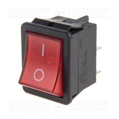 ROCKER ПРЕВКЛЮЧВАТЕЛ, 2 ПОЗИЦИИ, OFF-ON, 20A/250VAC, ОТВОР 22Х30MM