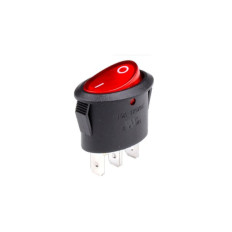 ROCKER ПРЕВКЛЮЧВАТЕЛ, 2 ПОЗИЦИИ, OFF-ON, 6A/250VAC, ОТВОР 22Х14MM