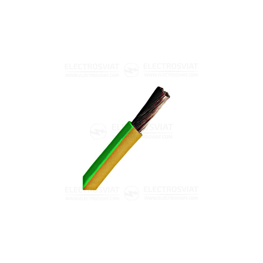 ПРОВОДНИК ИЗОЛИРАН 450/750V, H07VK, 1MM2, ЖЪЛТО-ЗЕЛЕН