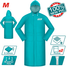 Дъждобран TOTAL, зелен, два джоба