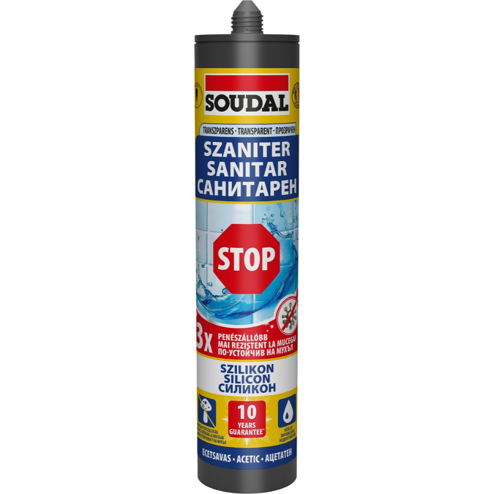 Санитарен силикон STOP, SOUDAL, 280 ml