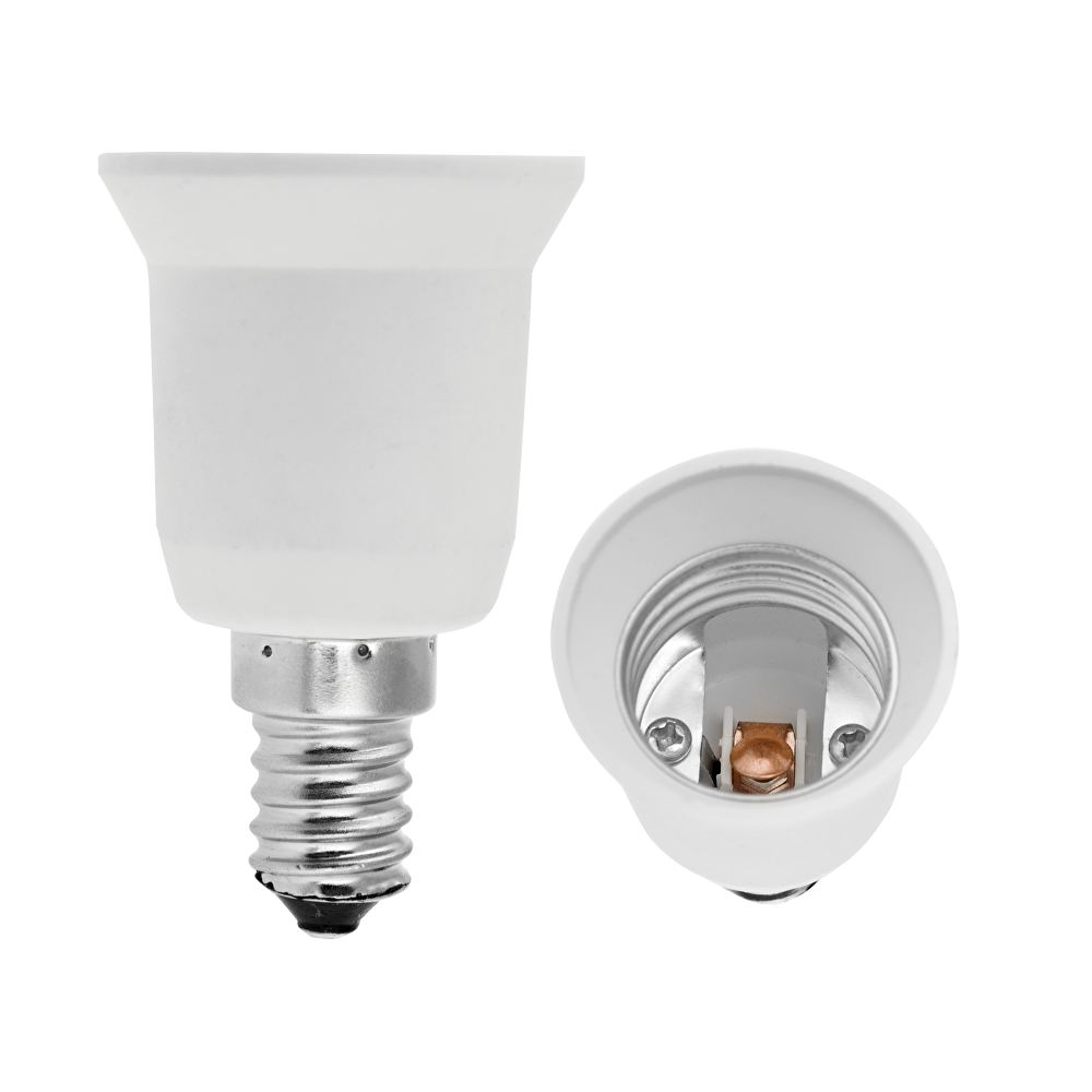 ПРЕХОДНИК-ФАСУНГА Е14 КЪМ Е27 (4 БР.)