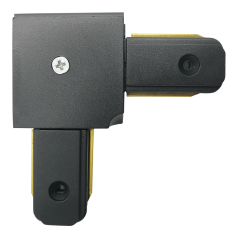 ЪГЛОВ КОНЕКТОР, 2 ПИНА, ЧЕРЕН