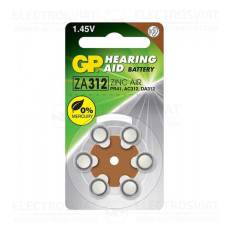 БАТЕРИЯ-GP-HEARING AID-ZA312