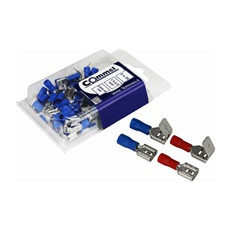 Кабелна обувка мъжка/женска+женска за кабел 1.5-2.5мм2 с размер 0.8х6.35мм в блистер 25+25 бр. Commel