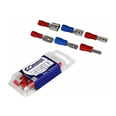 Кабелна обувка мъжка за кабел 0.5-1.5мм2 с размер 0.8х2.8мм в блистер 25 бр. Commel