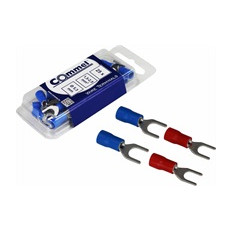 Кабелна обувка тип вилица 5.3мм за кабел 1.5-2.5мм2 в блистер 25 бр. Commel