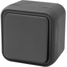 Девиаторен ключ за открит монтаж IP55 цвят Антрацит Bura Commel