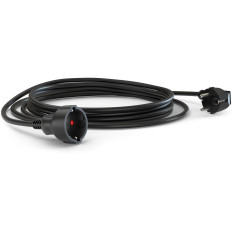 Удължител 2 метра кабел H05VV-F 3G1мм2 черен Commel