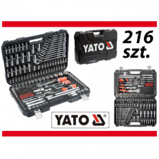 Комплект инструменти YATO, 1/4", 3/8", 1/2”, 216 части