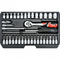 Комплект инструменти YATO, CrV, 1/4", 38 части