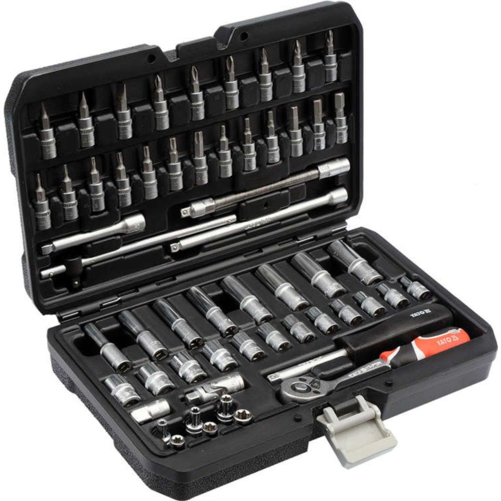 Комплект инструменти YATO, CrV, 1/4", 56 части Комплект инструменти YATO, CrV, 1/4", 56 части