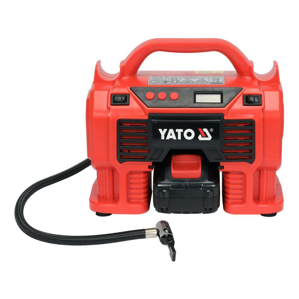 Акумулаторен компресор за гуми YATO, 18V, 3Ah, 11bar Акумулаторен компресор за гуми YATO, 18V, 3Ah, 11bar