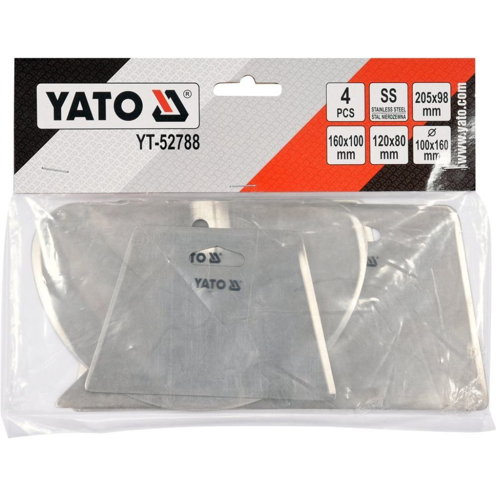 Комплект скрапер пластини YATO, 4 броя Комплект скрапер пластини YATO, 4 броя