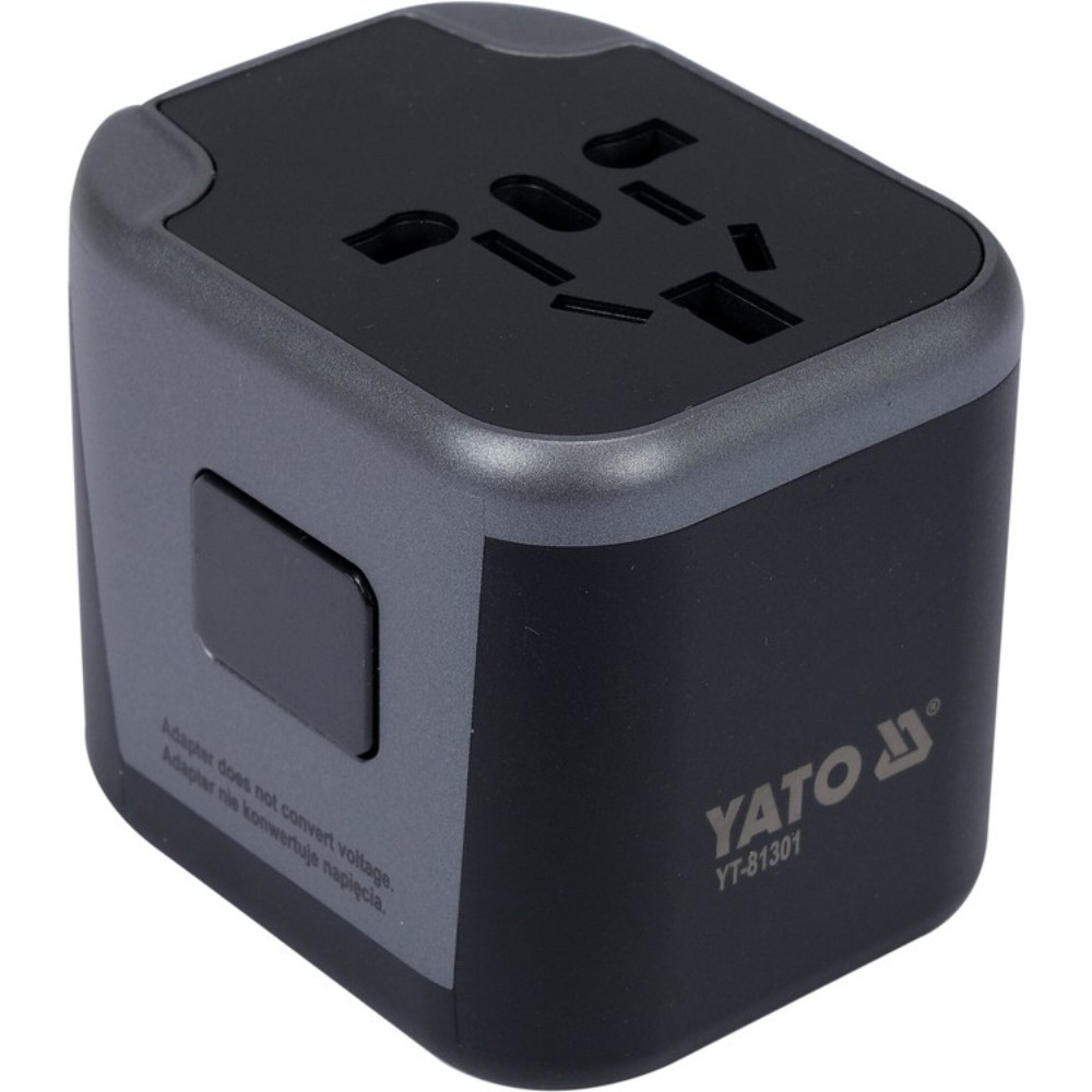 Универсално зарядно / адаптер YATO, USB-A, 5 V, 12 W Универсално зарядно / адаптер YATO, USB-A, 5 V, 12 W