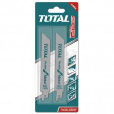 Нож за саблен трион TOTAL, HSS, метал, 18TPI, 2 бр