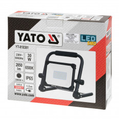 LED прожектор със стойка YATO, SMD, 30 W, 2850 lm