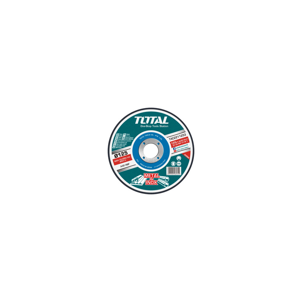 Диск за рязане на INOX TOTAL, Ø 125 x 1.2 mm Диск за рязане на INOX TOTAL, Ø 125 x 1.2 mm