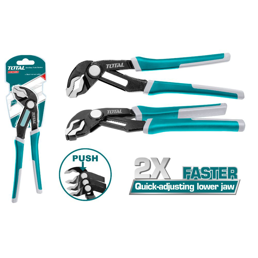 Клещи водопроводни TOTAL, Industrial, 1 1/2", 250 мм TL IND THTJ381006 Клещи водопроводни TOTAL, Industrial, 1 1/2", 250 мм TL IND THTJ381006