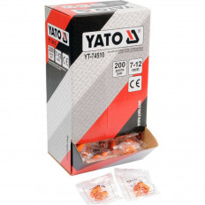 Тапи за защита от шум YATO, оранжеви, 34 dB, 200 чифта