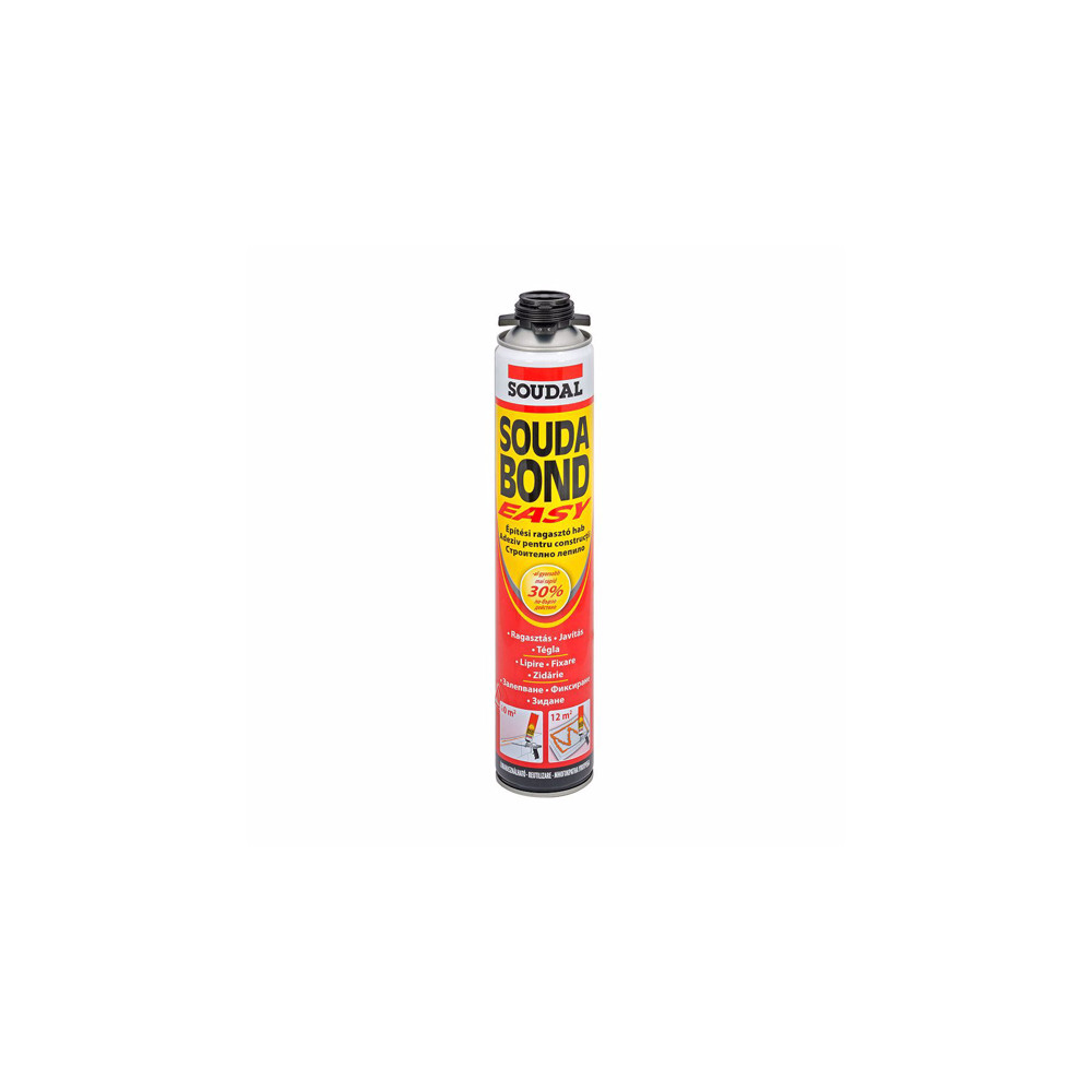 Лепило за изолации SOUDAL, Sudabond Easy, 750 ml, пистолетно Лепило за изолации SOUDAL, Sudabond Easy, 750 ml, пистолетно