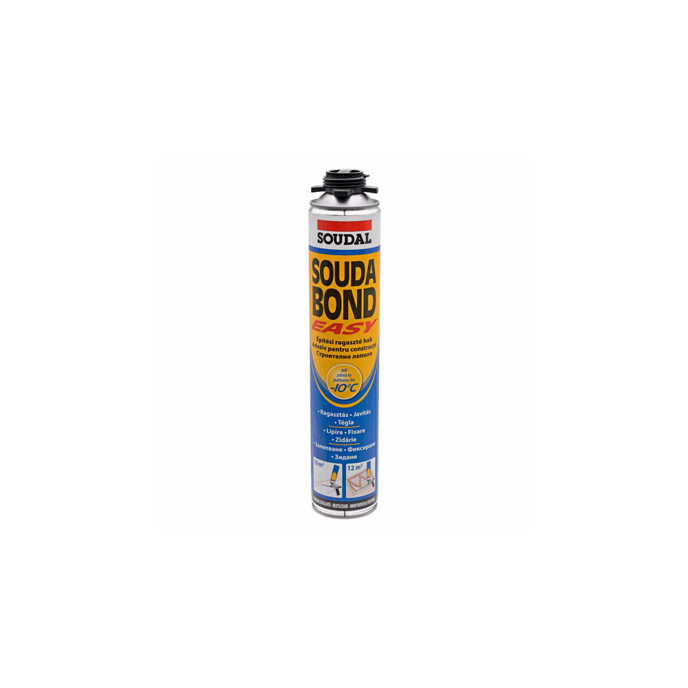 Лепило за изолации SOUDAL, Sudabond Easy, 750 ml, пистолетно, зимно Лепило за изолации SOUDAL, Sudabond Easy, 750 ml, пистолетно, зимно