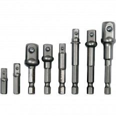 Комплект адаптори 1/4" за вложки, 1/4", 3/8", 1/2", YATO, 8 части