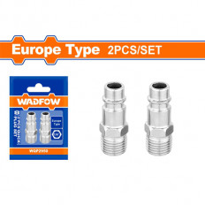Пневматичен накрайник бърза връзка WADFOW, Euro, M 1/4", 2 броя