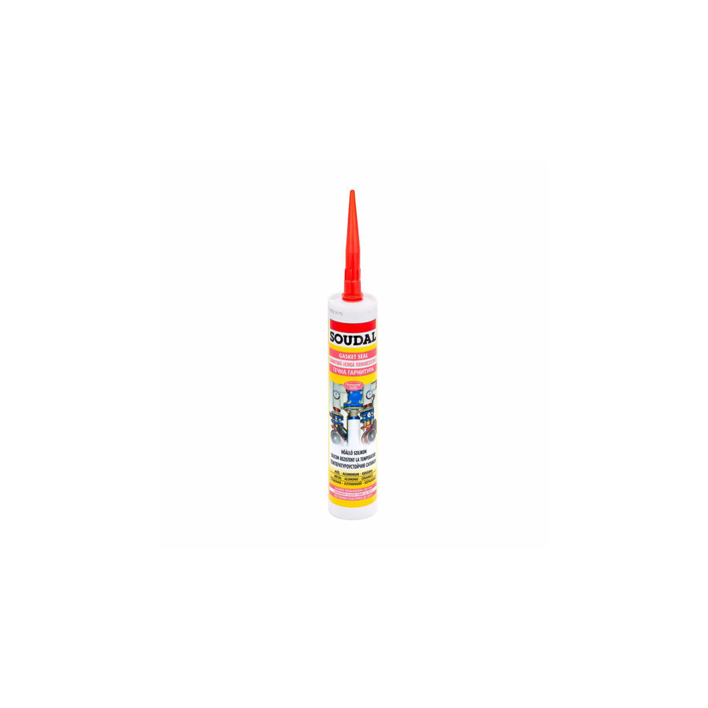 Високотемпературен силикон SOUDAL, Gasket Seal 280 ⁰C, 280 ml Високотемпературен силикон SOUDAL, Gasket Seal 280 ⁰C, 280 ml