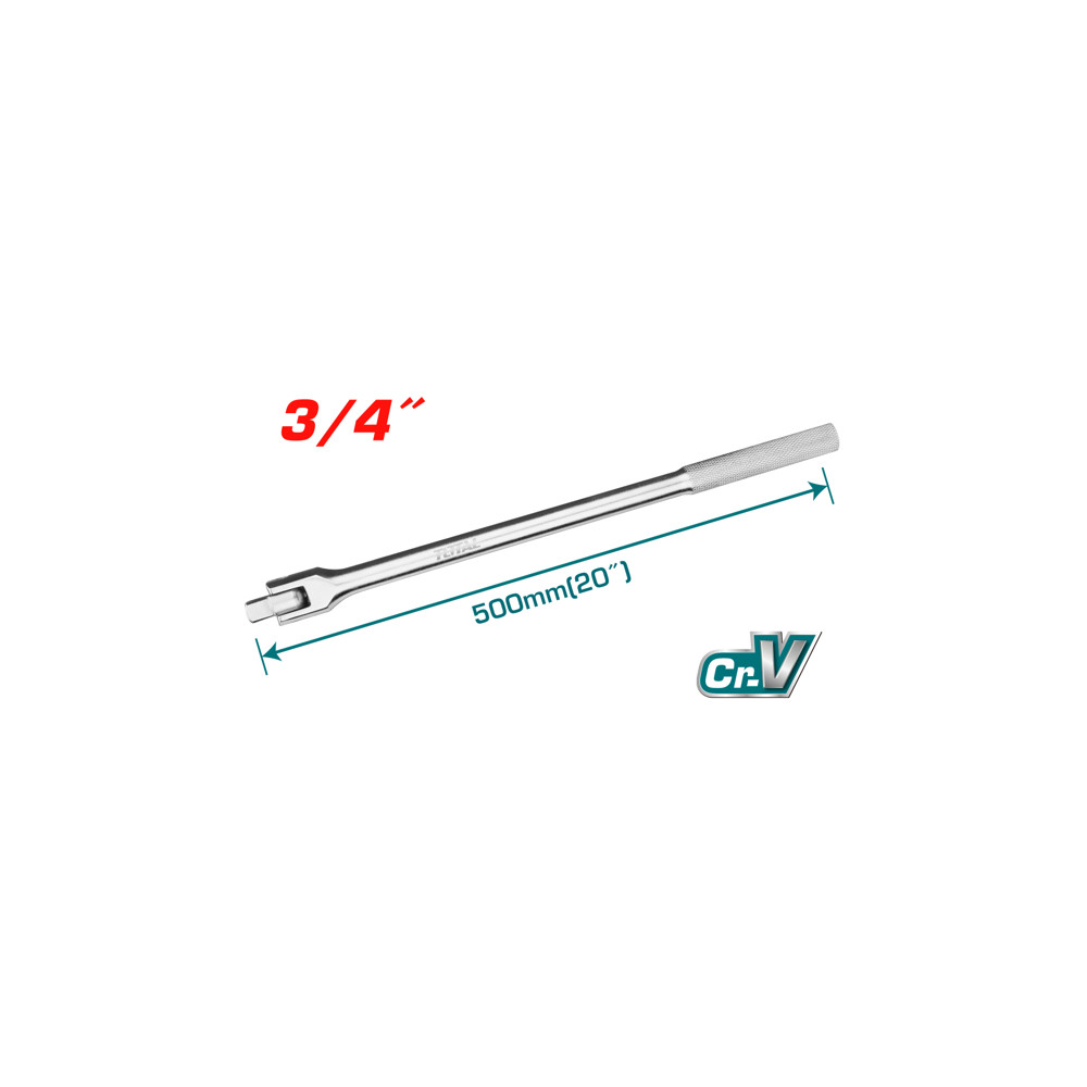 Шарнирна дръжка TOTAL INDUSTRIAL, 3/4", 500 мм Шарнирна дръжка TOTAL INDUSTRIAL, 3/4", 500 мм