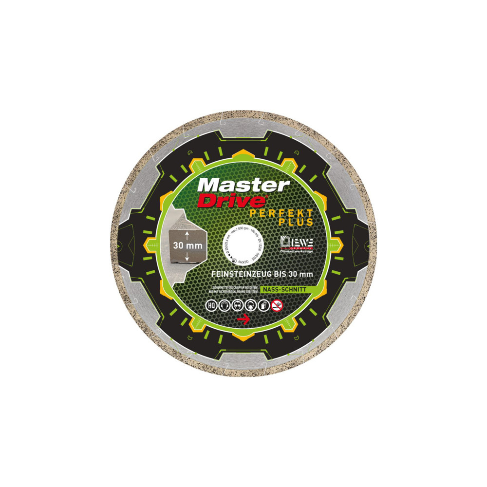 Диамантен диск за рязане на плочки DIEWE Master Drive Perfekt Plus Ф 250 x 25.4 x 10 мм