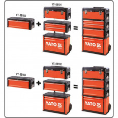 Кутия за инструменти YATO, 49.5 x 25.2 x 18 см, 1 чекмедже
